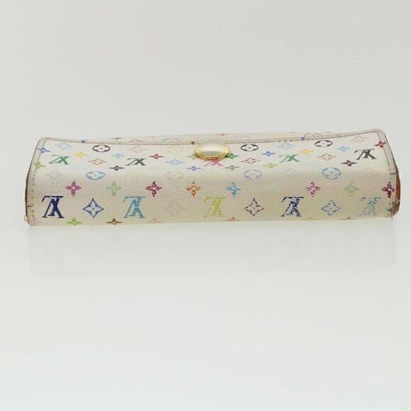 LOUIS VUITTON Multicolor Portefeuille Sarah Long Wallet White - Picture 4 of 12